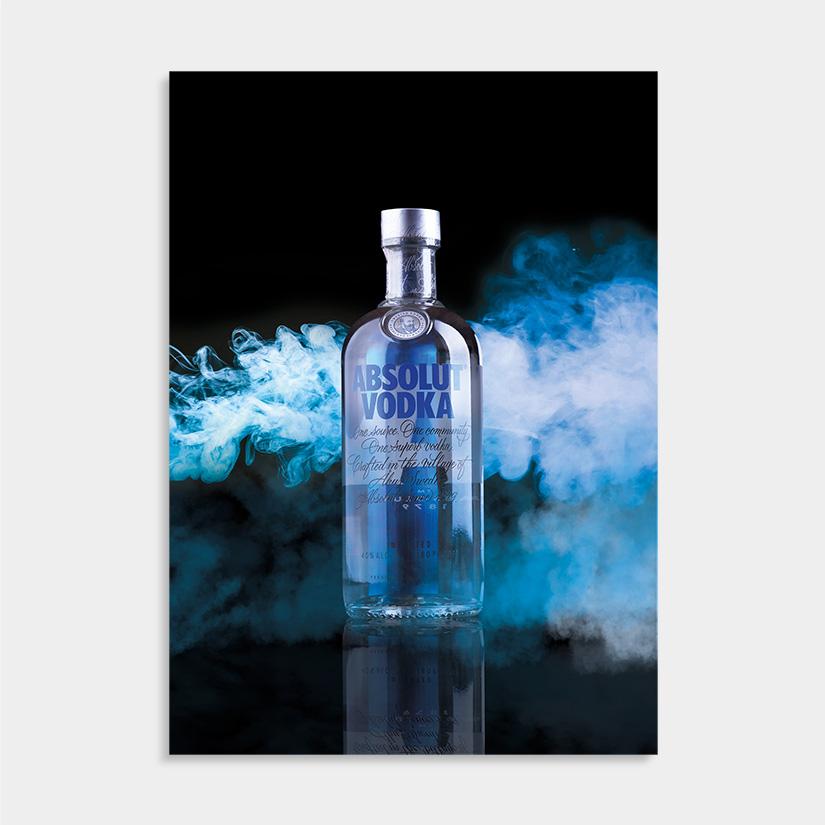 Absolut vodka smoke decoratie