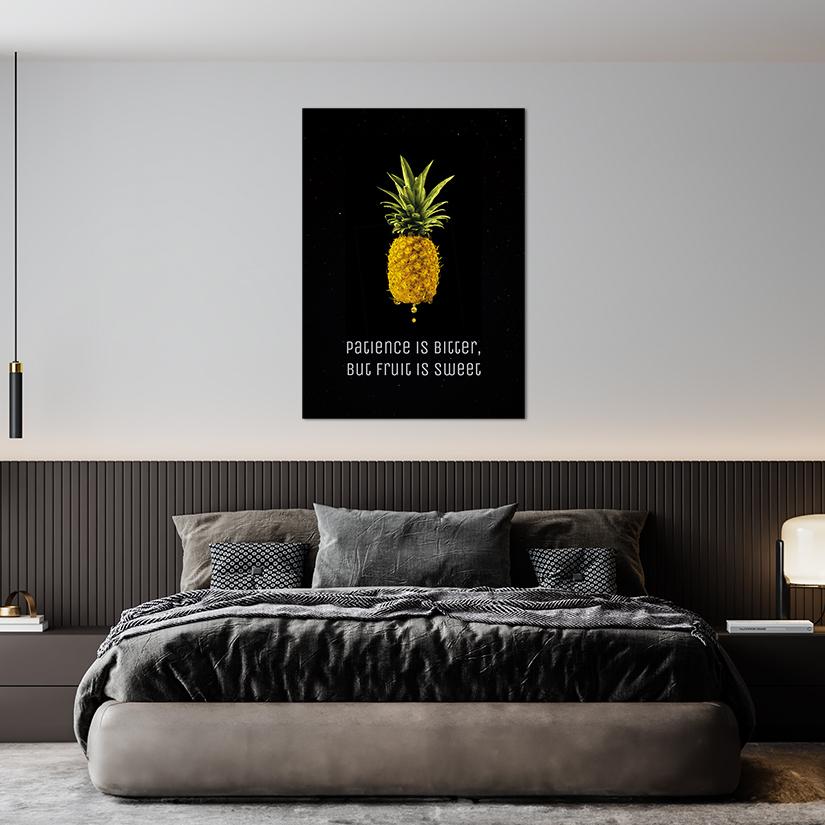 pineapple muurdecoratie mockup preview