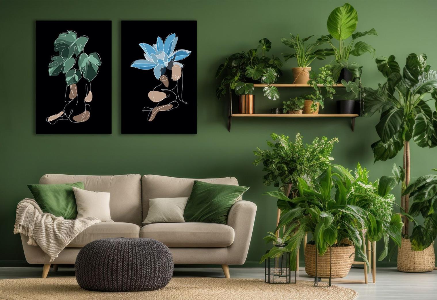 botanisch interieur kunst inspiratie